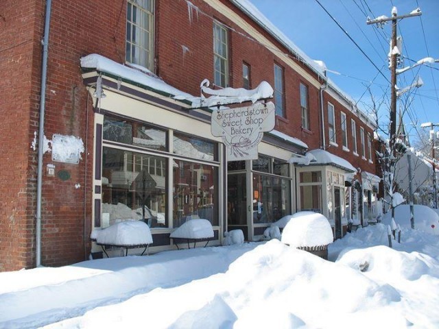 Shepherdstown Sweet Shop in Winter