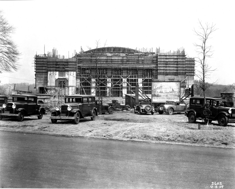 The Weschester County Center first being constructed 