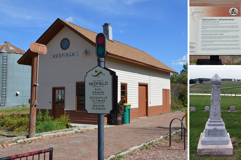 Marker at Redfield Depot