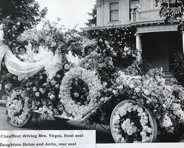 Chauffeur driving Mrs. Virges & daughters Helen and Anita