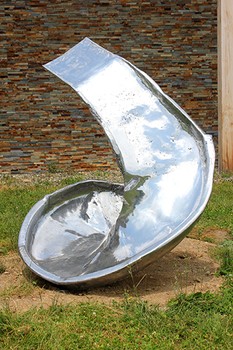 Rob Fischer's "Spiral Side," 2010. Displayed in a past exhibition (Omi International Arts Center)