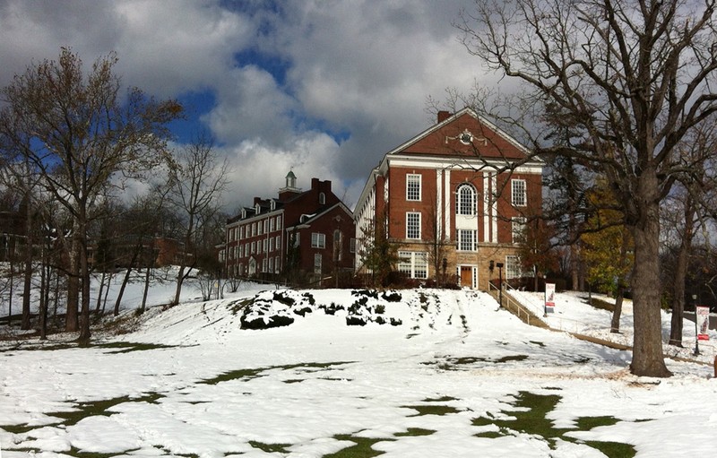 campus during winter