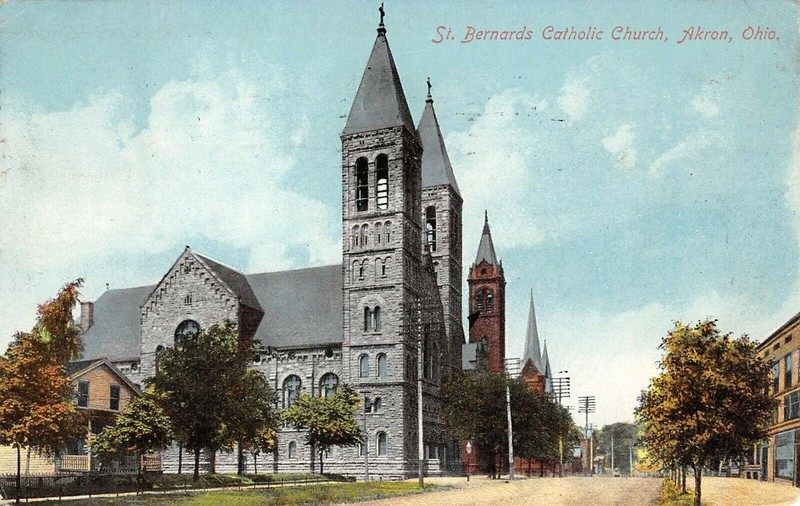 A postcard depicting St.Bernard's Church in 1909