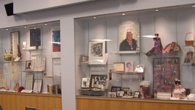An exhibit at the Family Heritage House