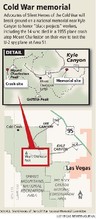 Map of plans for site of Silent Heroes of the Cold War National Monument.