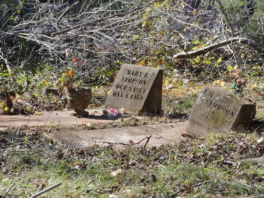 A few graves in the "Black Section" of Hamiton Cemetery