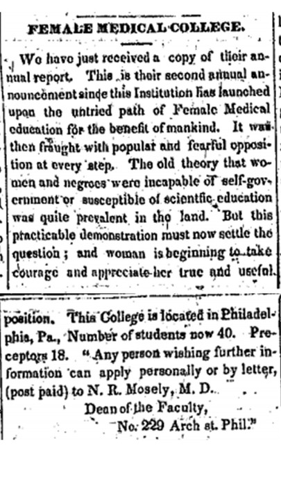 This article celebrates Black women’s ability to become doctors. It combines stigmas about race and gender, and shows how the Voice specifically emphasized the importance of education for both Black people and women. 