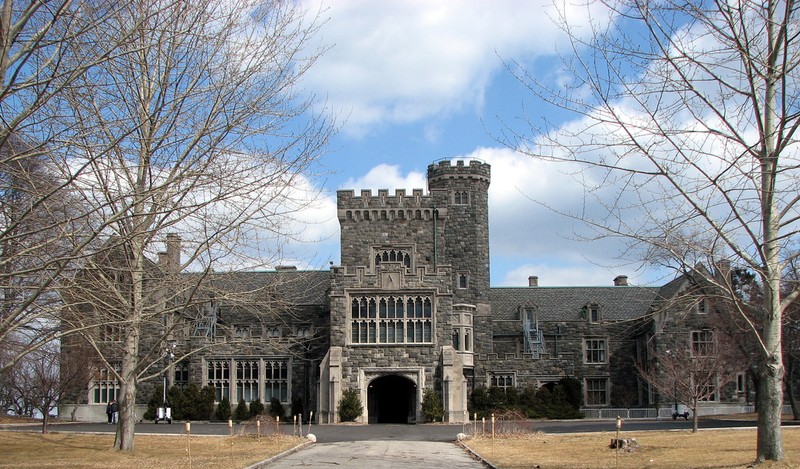 The front entrance of the house