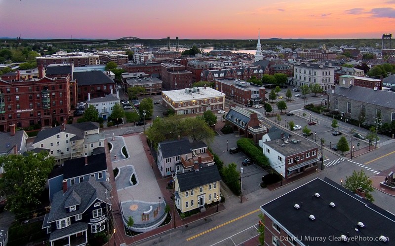 Aerial view of the memorial park