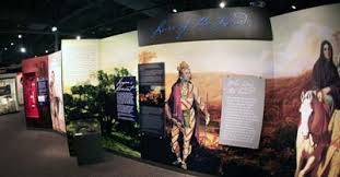 The Native American exhibit located at the Fort Meigs museum includes displays related to American, British, and Native leaders including Tecumseh 