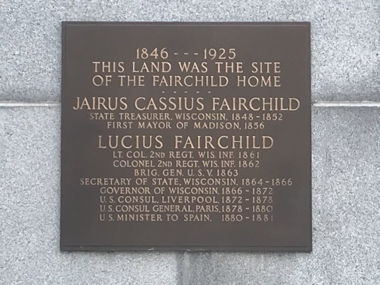  Fairchild Home Historic site marker.