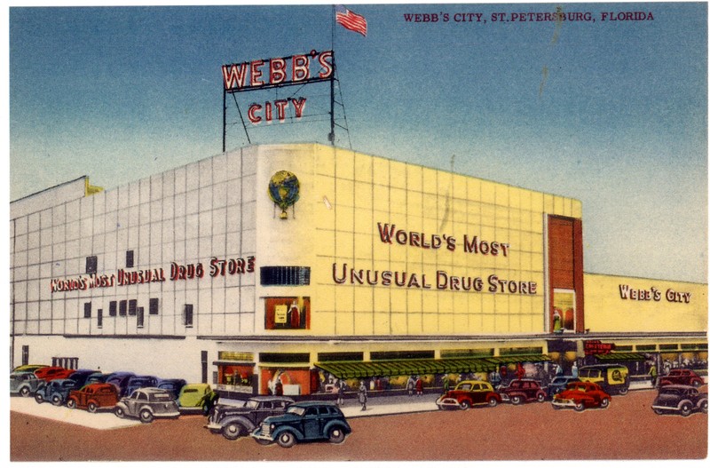 Postcard of Webb’s City, St. Petersburg, Florida, undated.