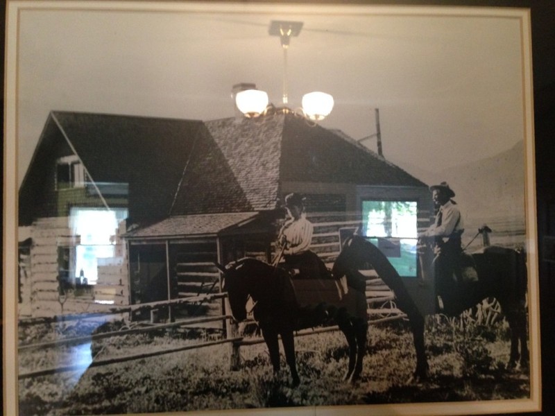 Photo of Grace and Robert Miller that hangs inside of the Miller home