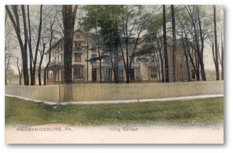 An old postcard of Irving College from 1903.