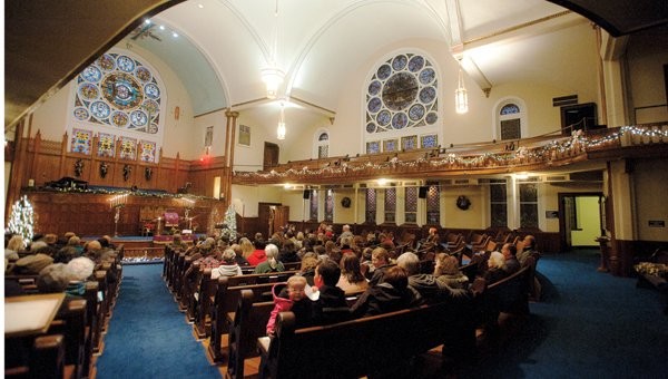 Inside the First United Methodist Church of Ironton in 2015. Photo from the Ironton Tribune.