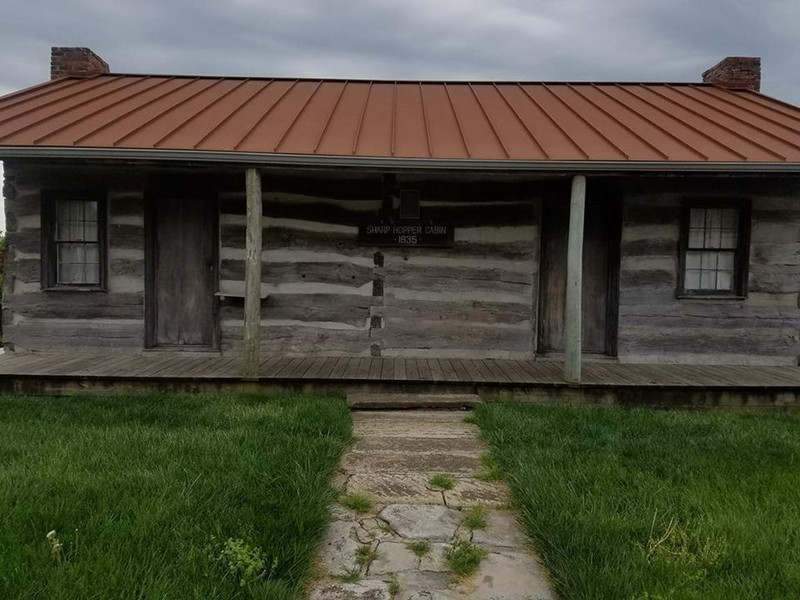 This log cabin was constructed in 1835. 