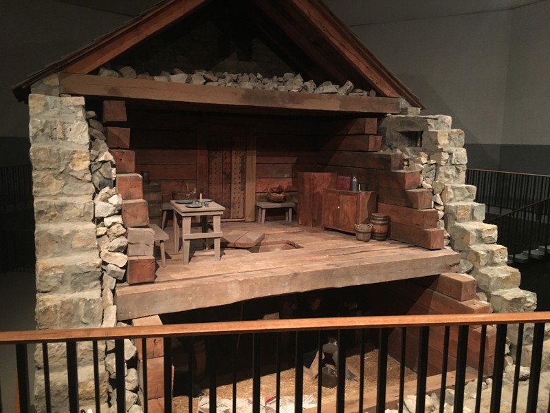 The Recreated Jail inside a visitors center offers interpretive tours led by LDS church members. 