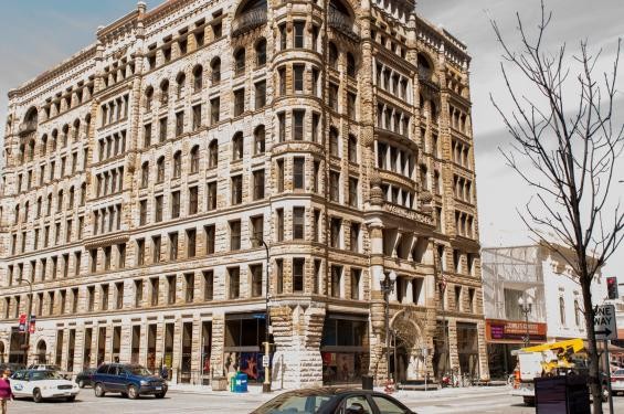 The Hennepin Center for the Arts building was originally built as a Masonic Temple. The building is on the National Register of Historic Places. 