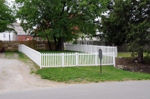 Located a block north of the courthouse square in Richmond, the land where the jail once stood is now surrounded by a small fence. 