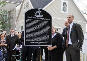 This marker was dedicated by LDS Church members on November 19, 2011 