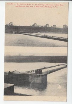 Homes outside of Buffalo on Lock 10 Road (Shown Top)
Shore on west side and boat lock (Shown Bottom)