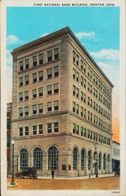 Illustration of the First National Bank Building in Ironton