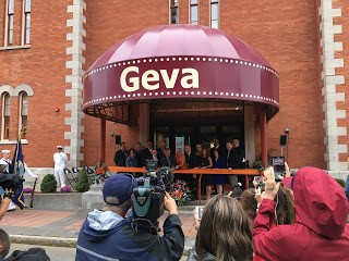 Re-dedication riboncutting ceremony for the Geva Theatre Center in 2016