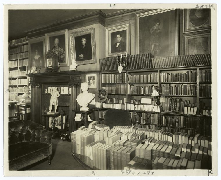 The Library, before alterations. Dated 1895.