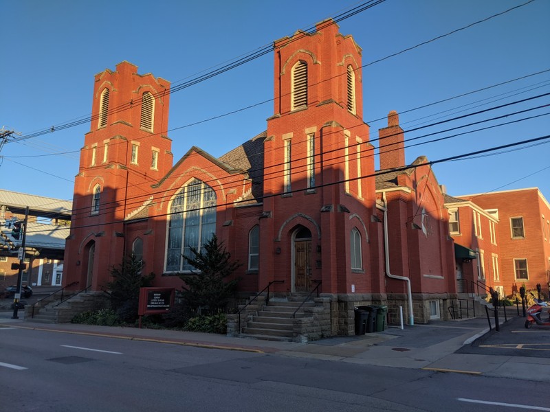 The church today. The exterior of the structure has changed extremely little in the last century.