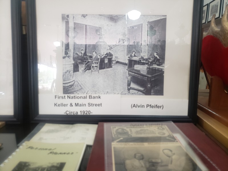 First National Bank Keller & Main Street. circa 1920.
