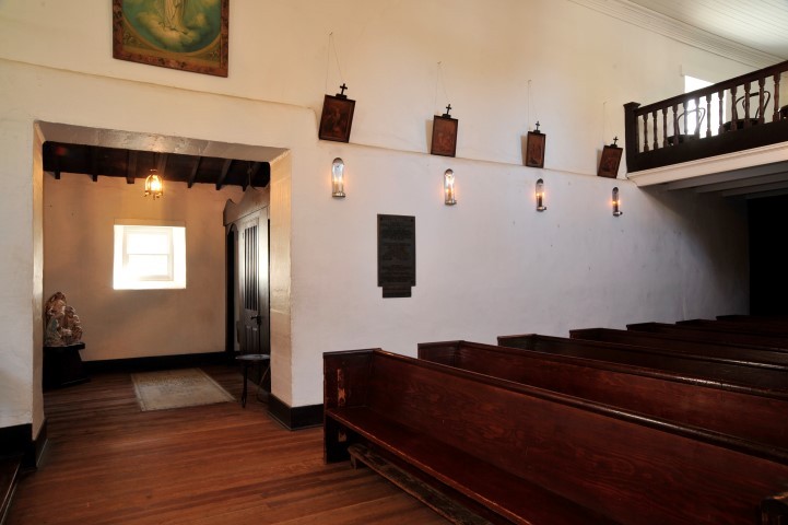 View inside the chapel