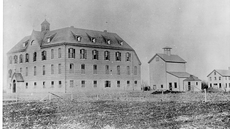 St. Joseph's Indian Normal School as it appeared in 1888