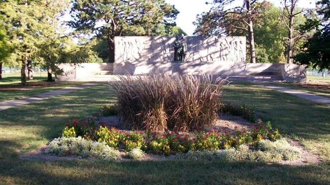 The Munn Pioneer Memorial was completed in 1939.