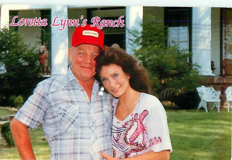 A Postcard from the Late 1980s Featuring Loretta and Mooney at the Ranch 