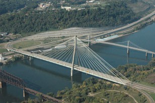 Aerial view of Bridge