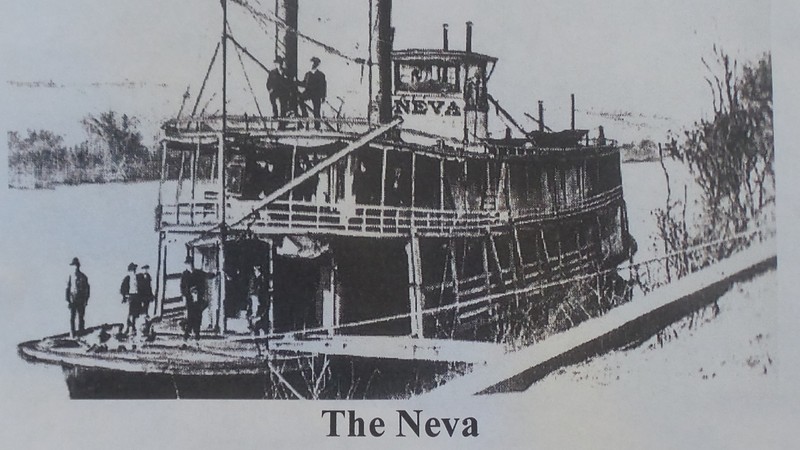The Neva, burnt at Buffalo on July 26th 1908
