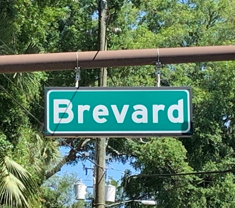 Brevard Street signage