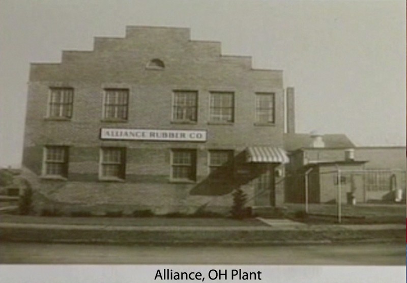 Alliance Rubber Company's manufacturing plant at 633 N. Union Avenue