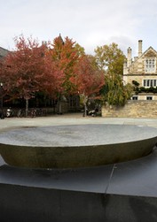 The Women's Table stands outside Sterling Memorial Library (Yale University Visitor Center)