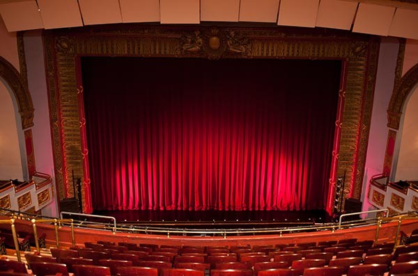 Theater curtain, Light, Chair, Textile