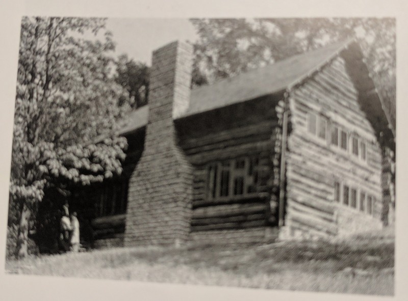 The Clinton Memorial YWCA Hut (Y-Hut), which was replaced by the Meetin' House, after burning down a night before Thanksgiving 1931.