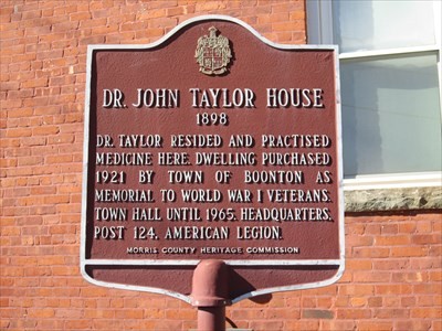 Dr. John Taylor House historical marker.