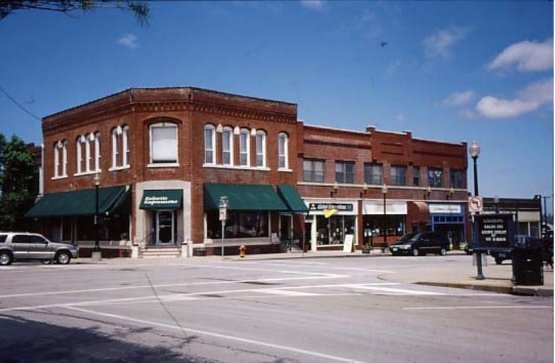 The former Community Savings and Loan Association building was built around 1887. Future President Harry S. Truman worked here in the mid-1920s.
