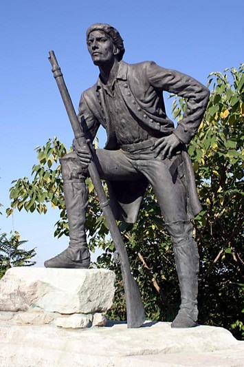 Statue honoring Timothy Demonbreun (image from WPLN News)
