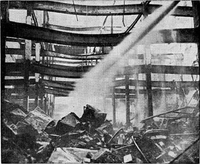 The theater after the fire, October 1951