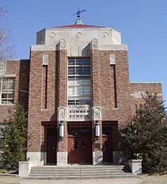 Sumner School - west entrance (today)