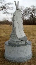 The Nez Perce delegation monument; two of the four men are buried here.