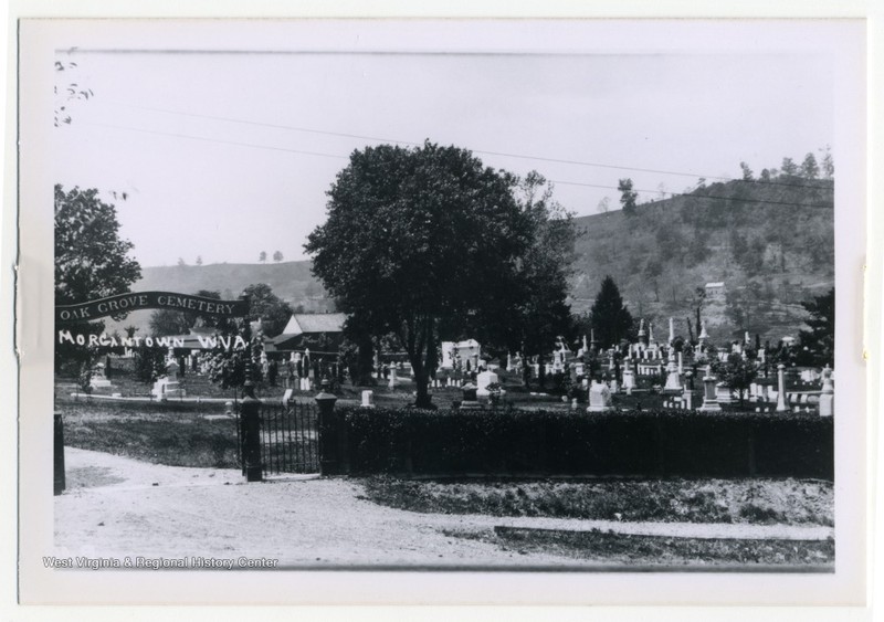 Undated photo of Oak Grove Cemetery, likely early twentieth century.
