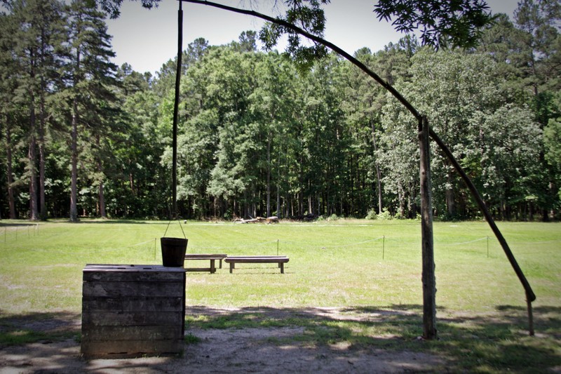 The Bennett Farm well with a view of the land.