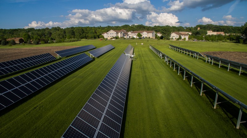 Solar array at CSA motherhouse, 2016.